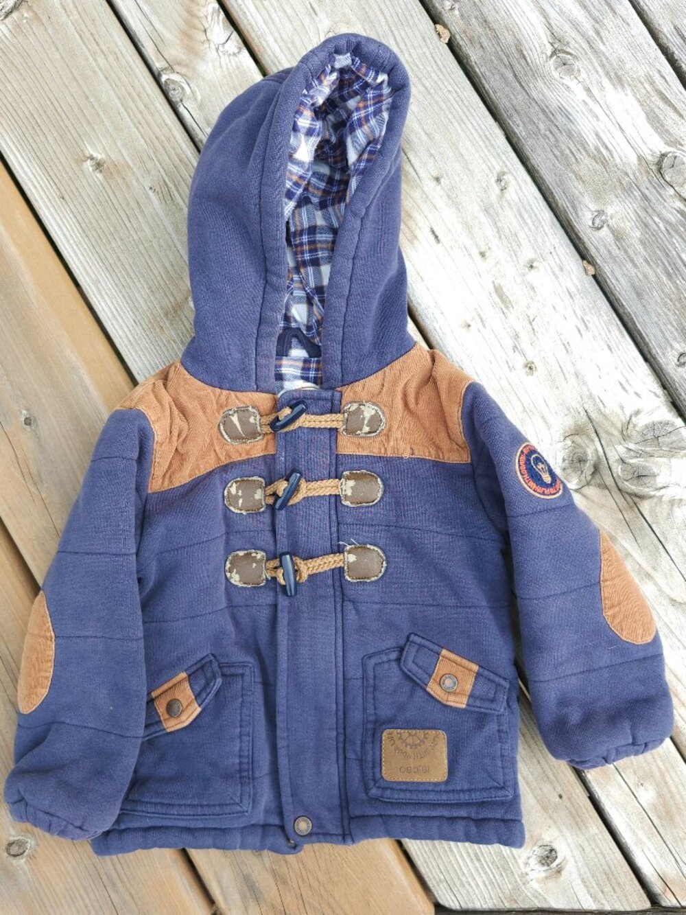 ADORABLE Obaibi Baby Toggle Coat 23m 86cm Paddington Bear Coat